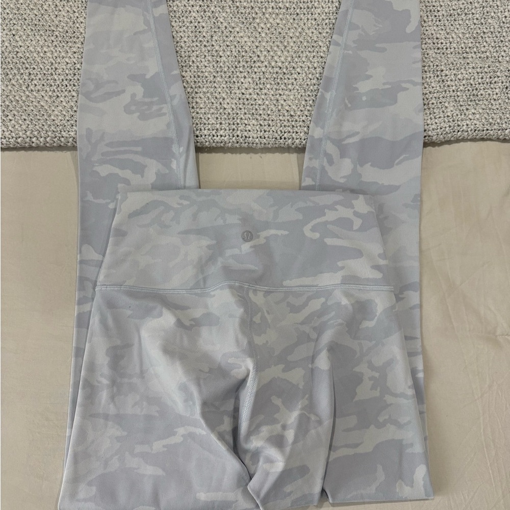 lululemon athletica Light Gray Camo High-Rise Leggings